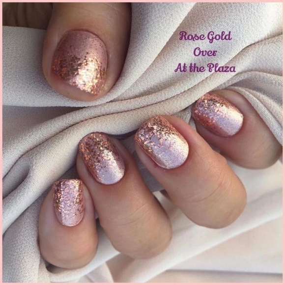 Color Street Nail Polish Strips in Coming Up Rose Gold - Picture 3 of 5